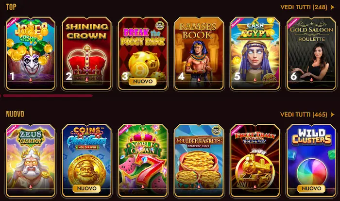 Grand Club Casino Giochi